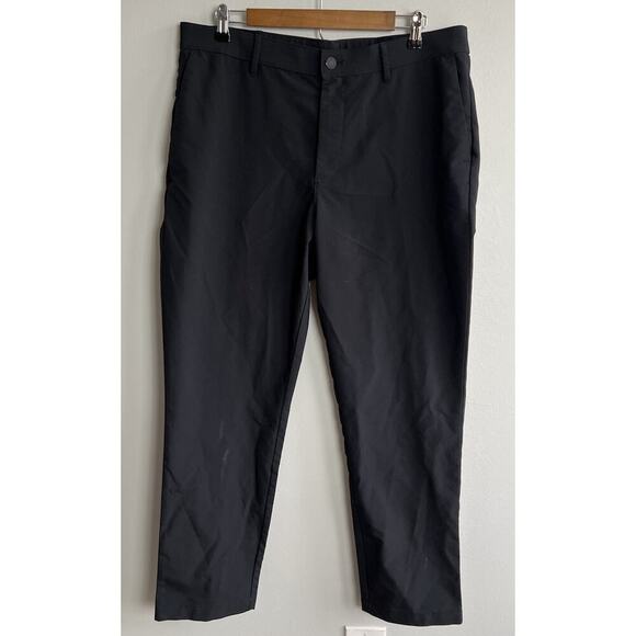 Banana Republic Stretch Slim Fit Flat Front Pant 36x30 Black #1557516 Men’s - Picture 1 of 6